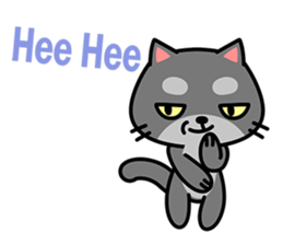 Small black cat Tin-Tin (V.1.0) sticker #6405291