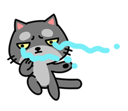 Small black cat Tin-Tin (V.1.0) sticker #6405294