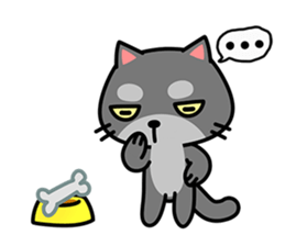 Small black cat Tin-Tin (V.1.0) sticker #6405296