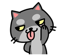 Small black cat Tin-Tin (V.1.0) sticker #6405297