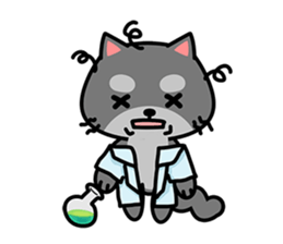 Small black cat Tin-Tin (V.1.0) sticker #6405299