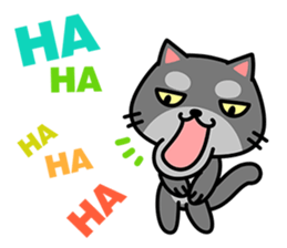 Small black cat Tin-Tin (V.1.0) sticker #6405300