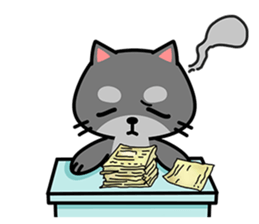 Small black cat Tin-Tin (V.1.0) sticker #6405301