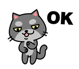 Small black cat Tin-Tin (V.1.0) sticker #6405302