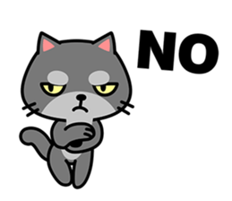 Small black cat Tin-Tin (V.1.0) sticker #6405303