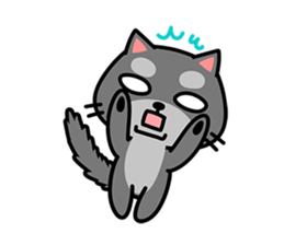 Small black cat Tin-Tin (V.1.0) sticker #6405305