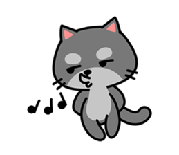 Small black cat Tin-Tin (V.1.0) sticker #6405306