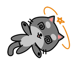 Small black cat Tin-Tin (V.1.0) sticker #6405307