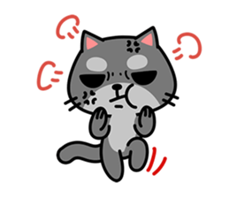 Small black cat Tin-Tin (V.1.0) sticker #6405308