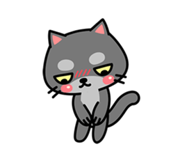 Small black cat Tin-Tin (V.1.0) sticker #6405309