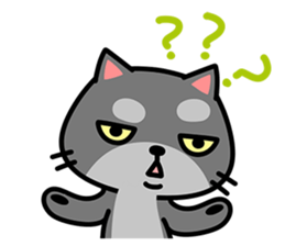 Small black cat Tin-Tin (V.1.0) sticker #6405310