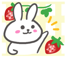 Fruit rabbit sticker #6405764