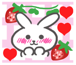 Fruit rabbit sticker #6405771