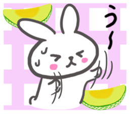 Fruit rabbit sticker #6405780