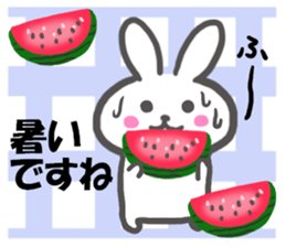Fruit rabbit sticker #6405793