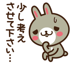 Positive rabbit & Negative rabbit 4 sticker #6405894