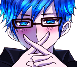 dear brother naoki.He's in glasses.Part2 sticker #6406687