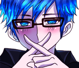 dear brother naoki.He's in glasses.Part2 sticker #6406687