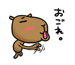 funny capybara sticker1 sticker #6406846