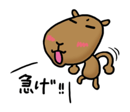 funny capybara sticker1 sticker #6406848
