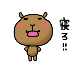 funny capybara sticker1 sticker #6406866