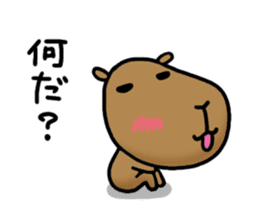 funny capybara sticker1 sticker #6406878