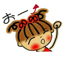 Tomboyish RIKO of Kansai accent sticker #6407126