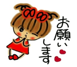 Tomboyish RIKO of Kansai accent sticker #6407128