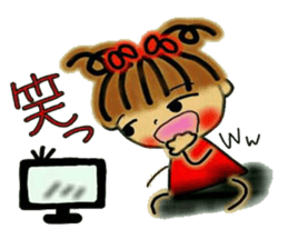 Tomboyish RIKO of Kansai accent sticker #6407129