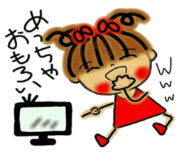 Tomboyish RIKO of Kansai accent sticker #6407131