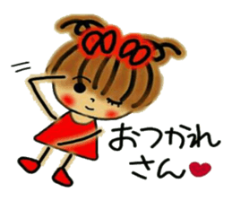 Tomboyish RIKO of Kansai accent sticker #6407149