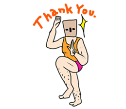 Paper bag Mask 2 sticker #6407575