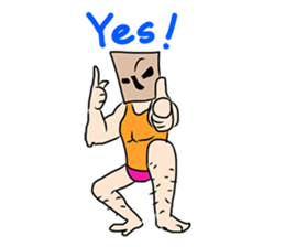 Paper bag Mask 2 sticker #6407580