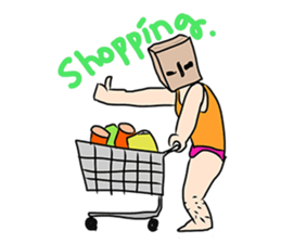 Paper bag Mask 2 sticker #6407585