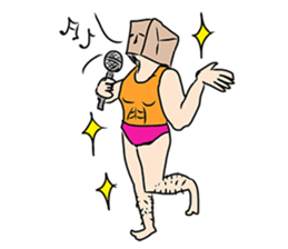 Paper bag Mask 2 sticker #6407592