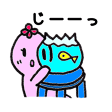 Hanabana Alien Hanako and Andrew sticker #6407773