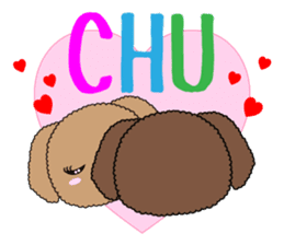 Everyday friends Poodle sticker #6408034