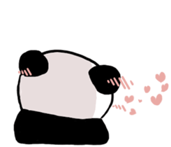 The love panda@/ sticker #6408124