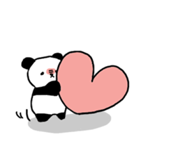 The love panda@/ sticker #6408156