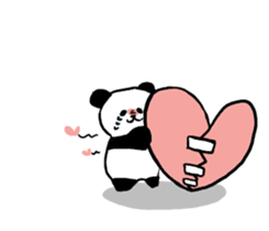 The love panda@/ sticker #6408159
