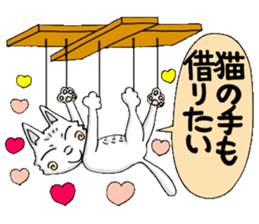Puppet cat sticker #6408346