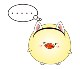 Cat *3 chick (one's own pace) panda sticker #6408804