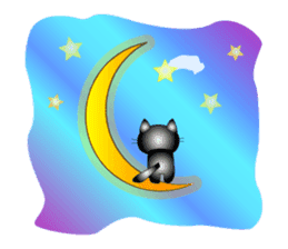 Cat *3 chick (one's own pace) panda sticker #6408817