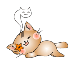 Cat *3 chick (one's own pace) panda sticker #6408819