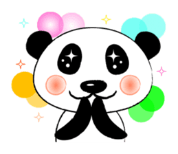 Cat *3 chick (one's own pace) panda sticker #6408820