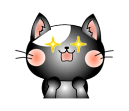 Cat *3 chick (one's own pace) panda sticker #6408827