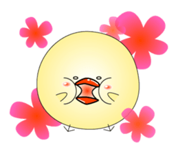 Cat *3 chick (one's own pace) panda sticker #6408831