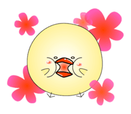 Cat *3 chick (one's own pace) panda sticker #6408831