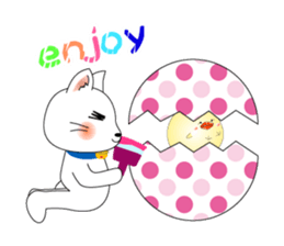 Cat *3 chick (one's own pace) panda sticker #6408832