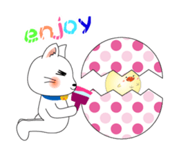 Cat *3 chick (one's own pace) panda sticker #6408832